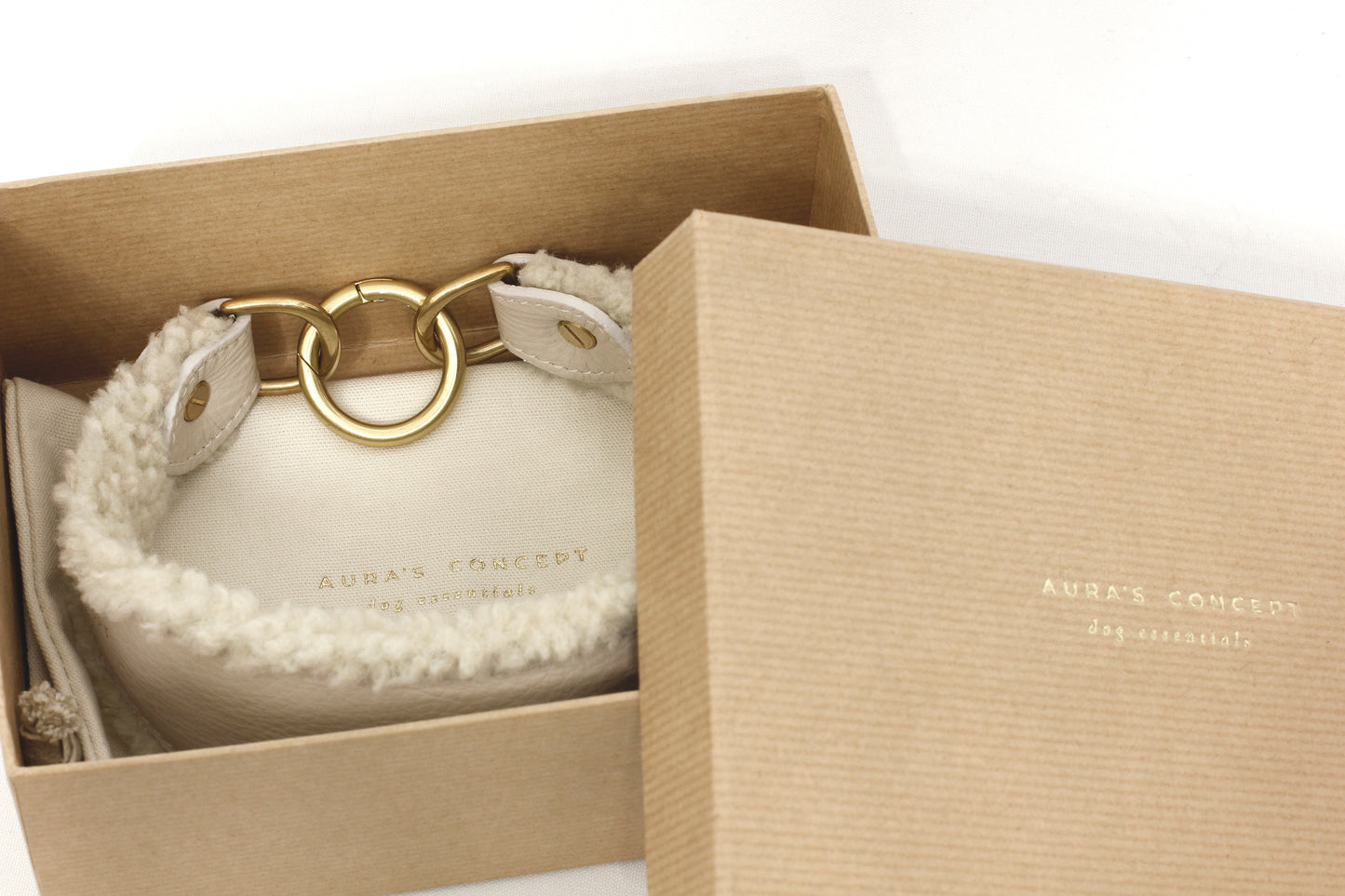 Teddy Collar pale cream